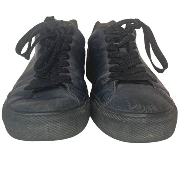 Rag & Bone RB1 Low Top Smooth Leather Sneakers 43 US 10 Navy Casual Minimalist - Picture 3 of 10